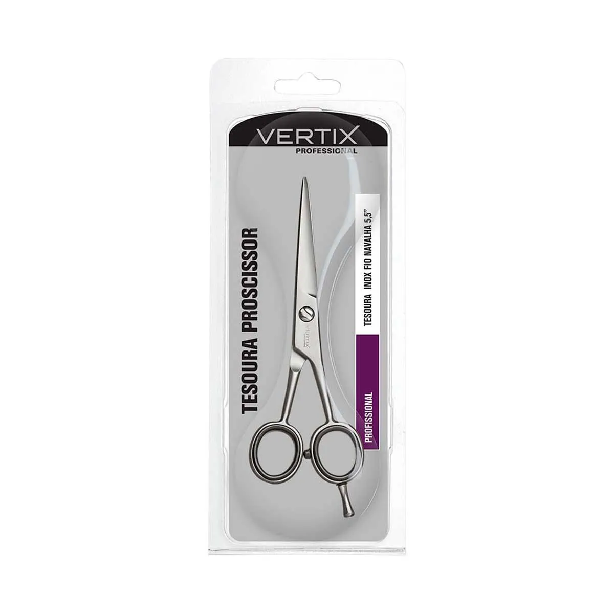 Tesoura de Cabelo Vertix Tesoura Inox Fio Navalha 55 cm - 1 unidade