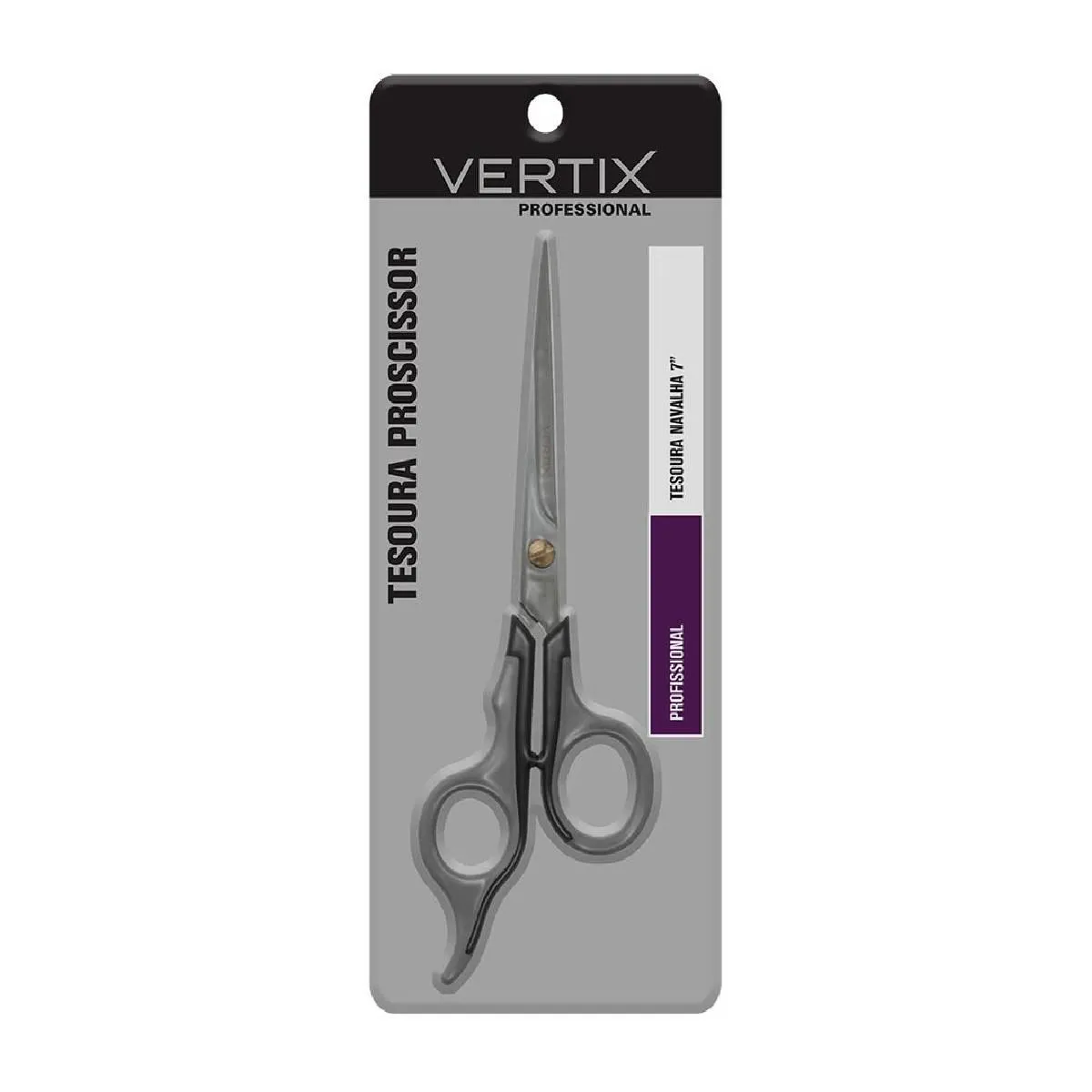 Tesoura de Cabelo Vertix Tipo Navalha 7 - 1 unidade