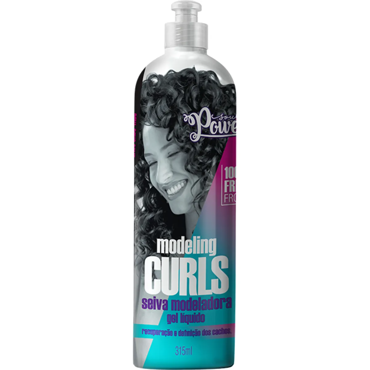 Gel Líquido Soul Power Modeling Curls Seiva Modeladora 315ml