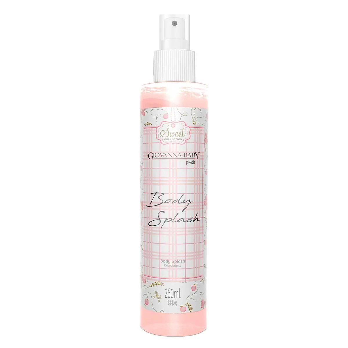 Body Splash Desodorante Corporal Giovanna Baby Peach 260ml