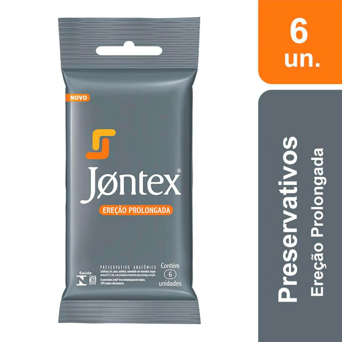 Camisinha Jontex Marathon Ereção Prolongada com 6 unidades