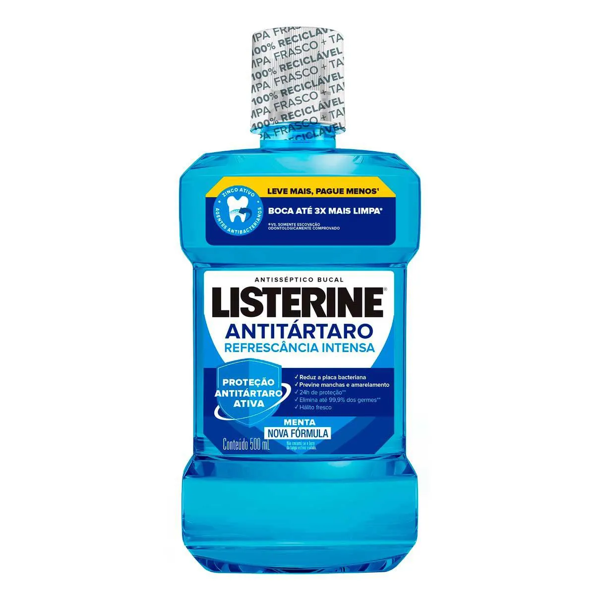 Enxaguante Antisséptico Bucal Listerine Antitártaro 500ml