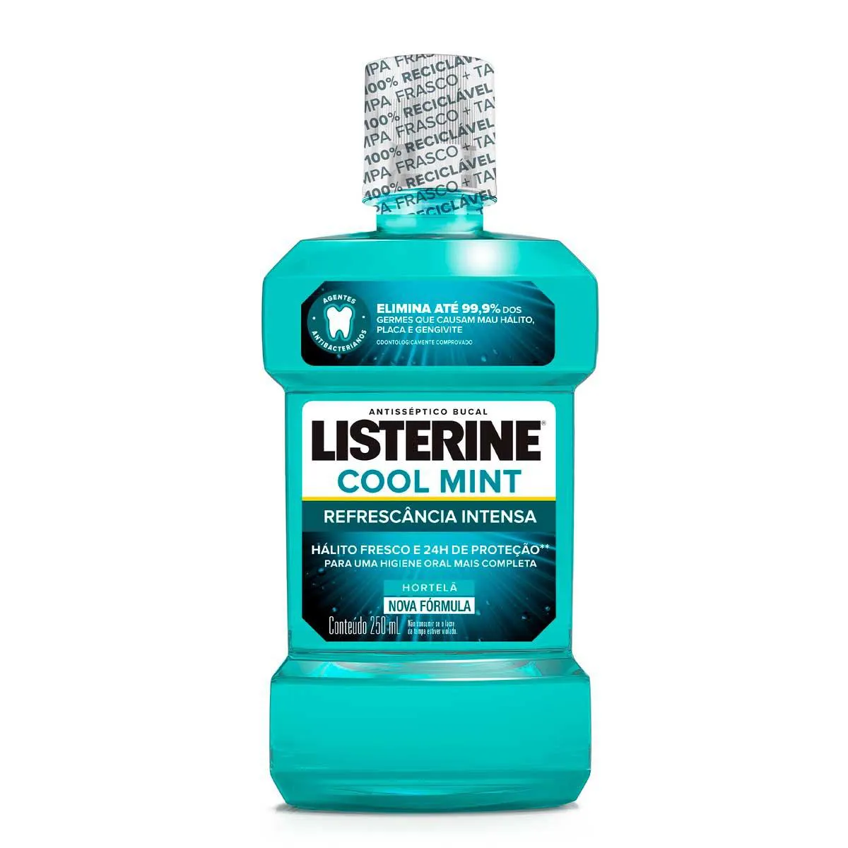 Enxaguante Antisséptico Bucal Listerine Cool Mint com 250ml