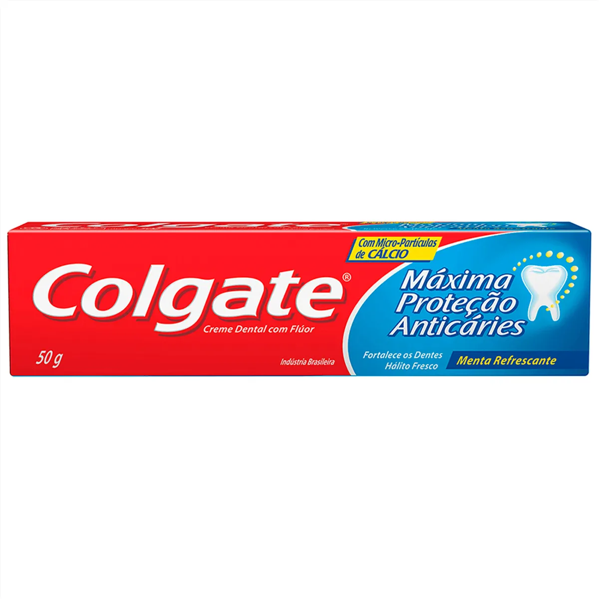 Pasta de Dente Colgate Máxima Proteção Anticáries com Flúor Menta Refrescante com 50g