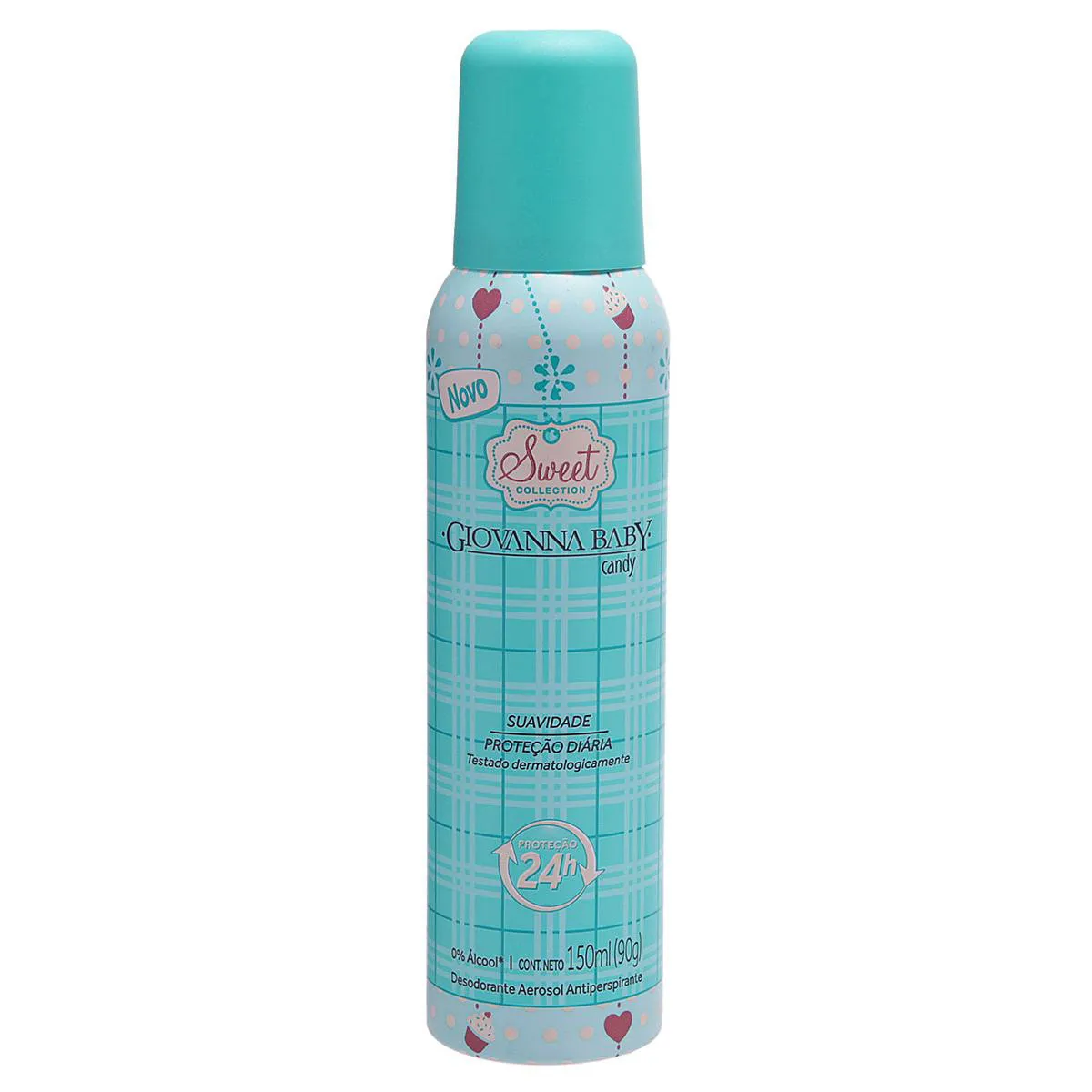 Desodorante Antitranspirante Aerosol Giovanna Baby Candy Feminino 24h 150ml