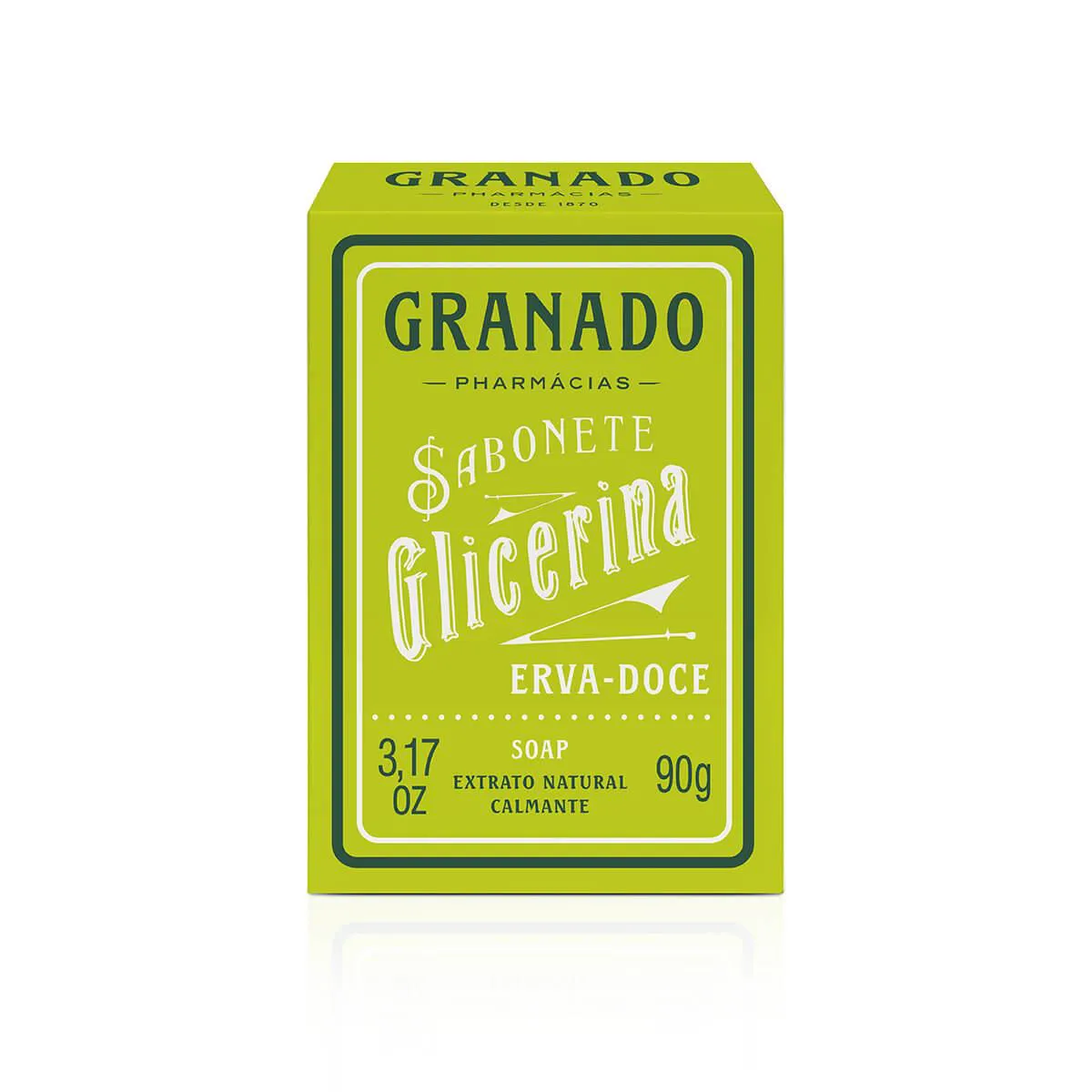 Sabonete Granado Glicerina Erva Doce em Barra com 90g