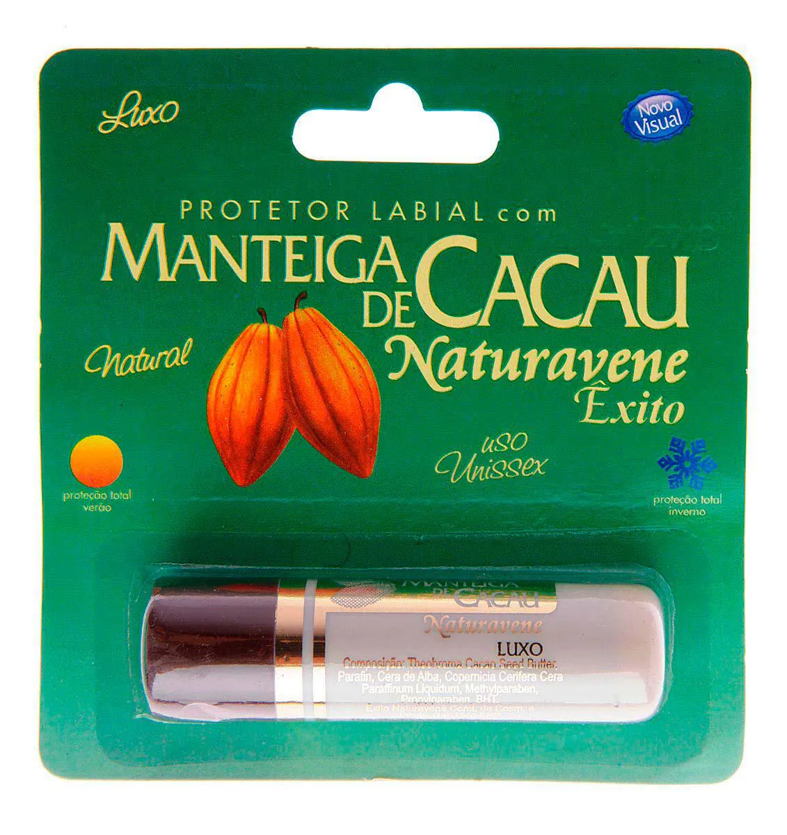 Manteiga de Cacau Naturavene Protetor Labial com 1 unidade