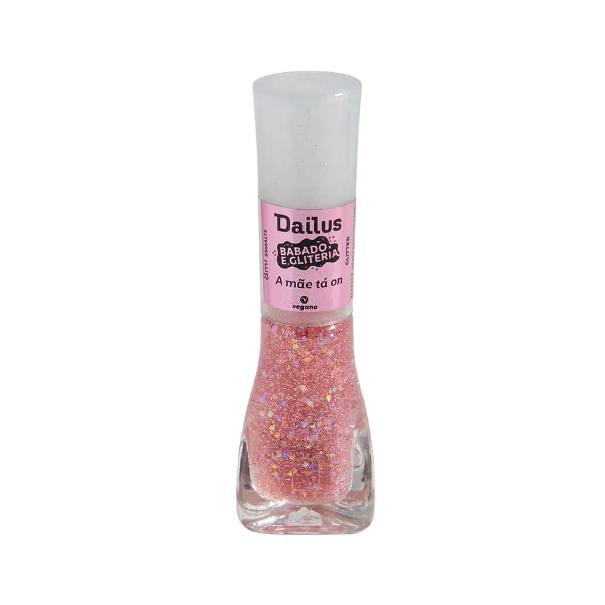 Esmalte Dailus Babado e Gliteria 8ml - A Mãe Tá On