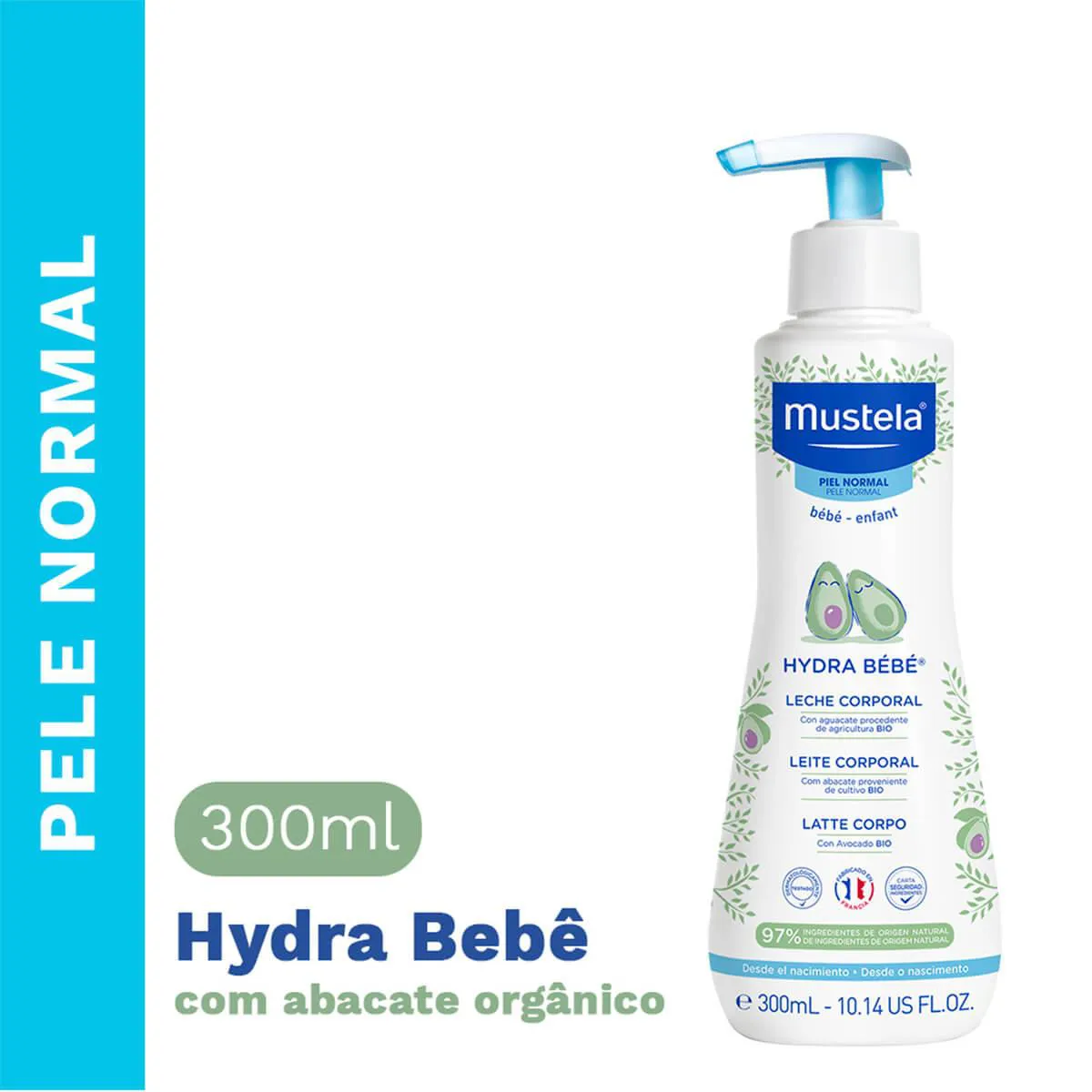 Hidratante Corporal Infantil Mustela Hydra Bebê com 300ml