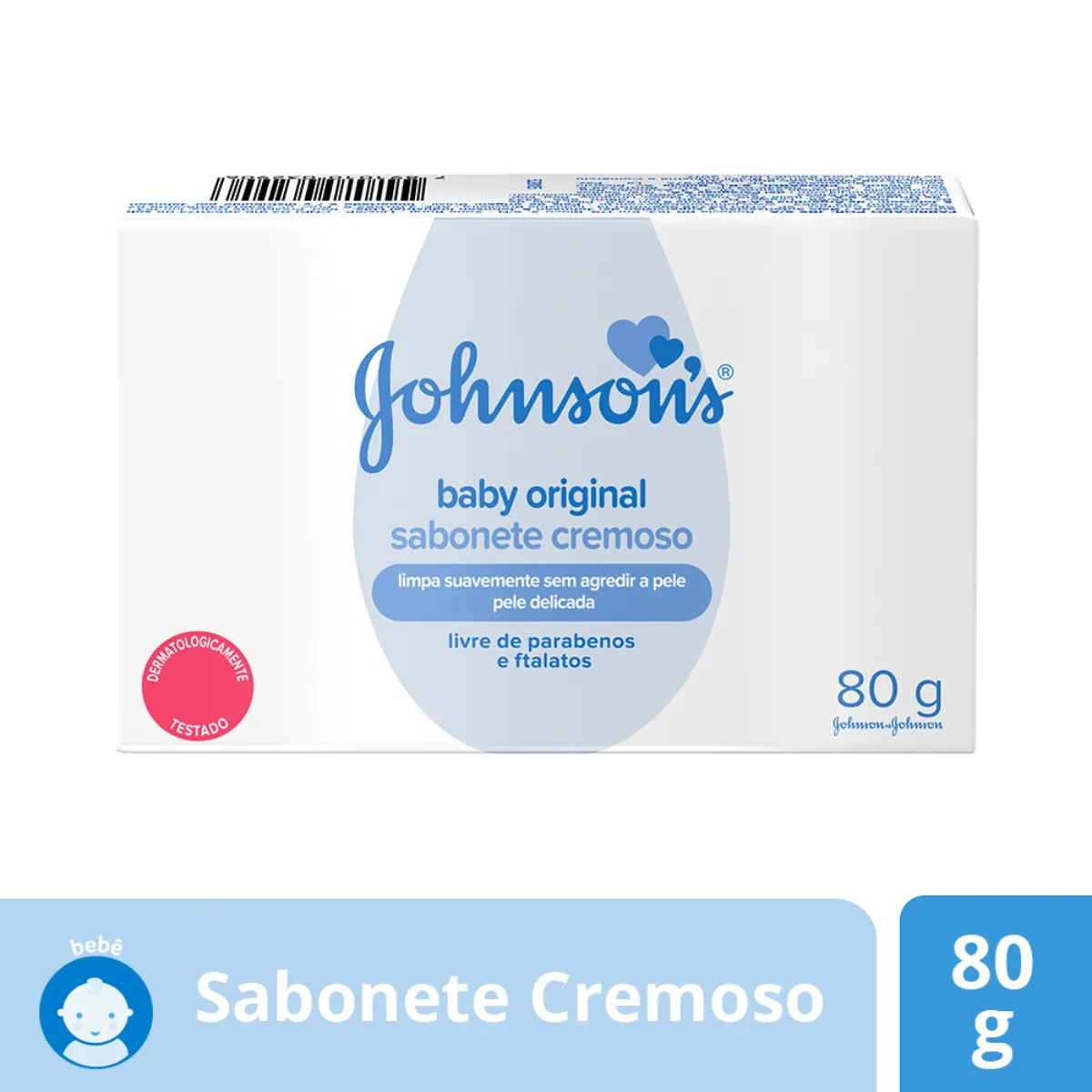 Sabonete em Barra Johnson's Baby Original com 80g