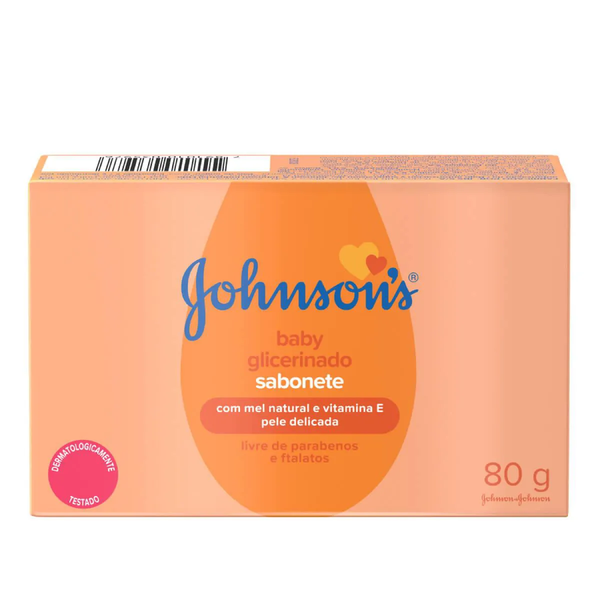 Sabonete em Barra Johnson's Baby Glicerinado com 80g