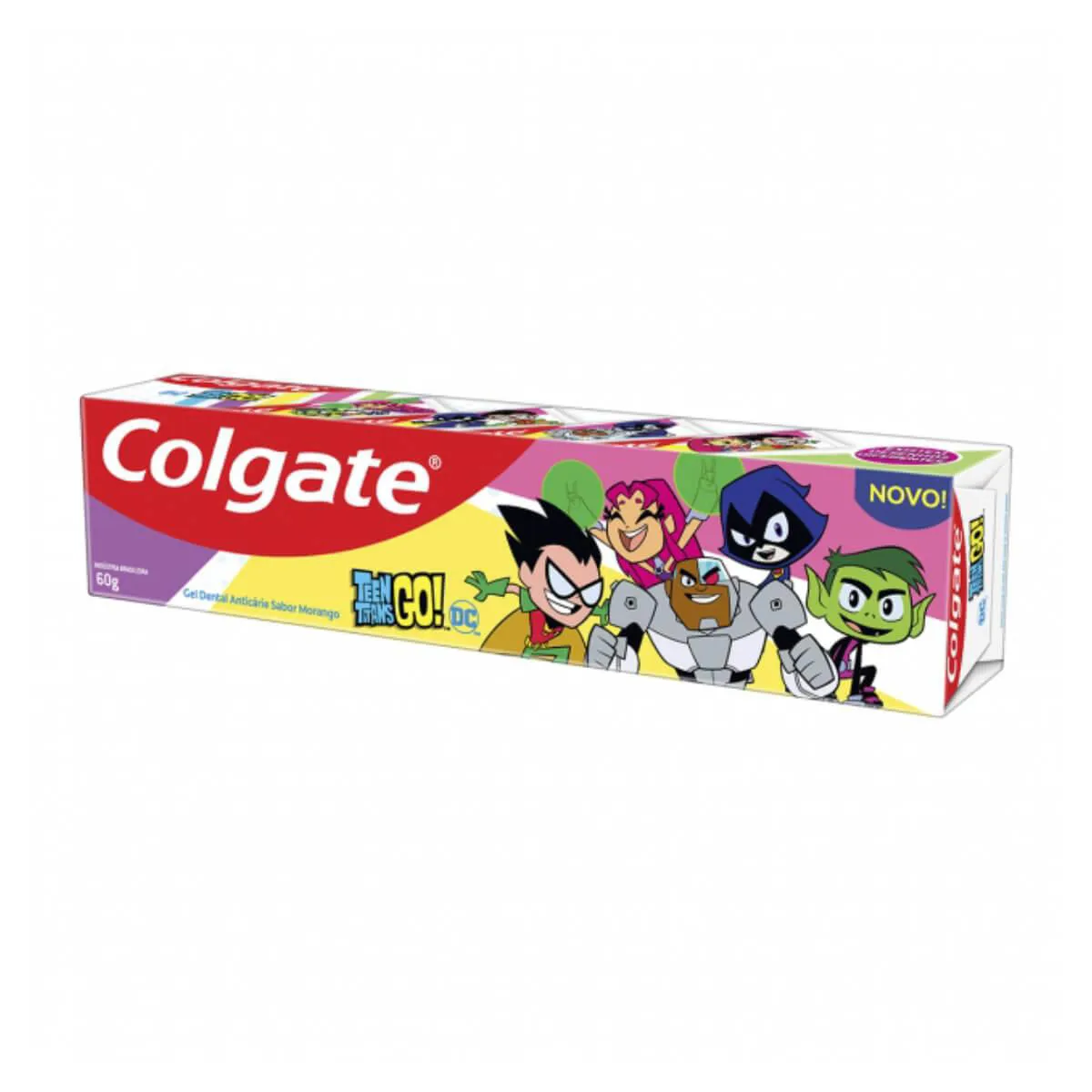 Gel Dental Colgate Teen Titans Go! Morango com 60g