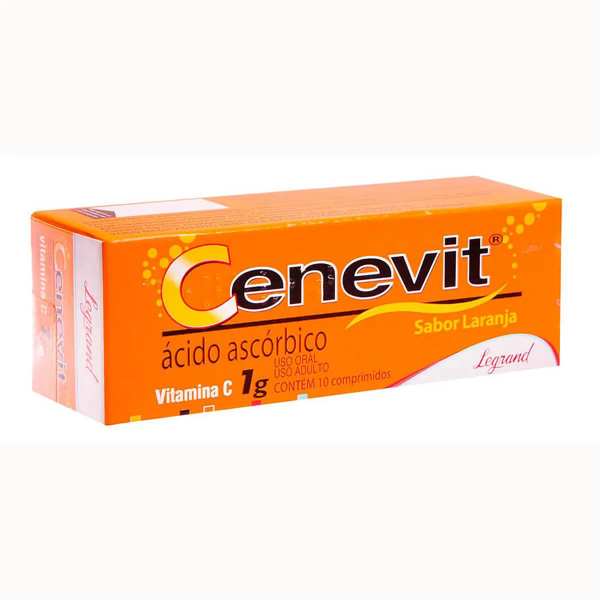 Vitamina C Cenevit 1g Laranja 10 comprimidos