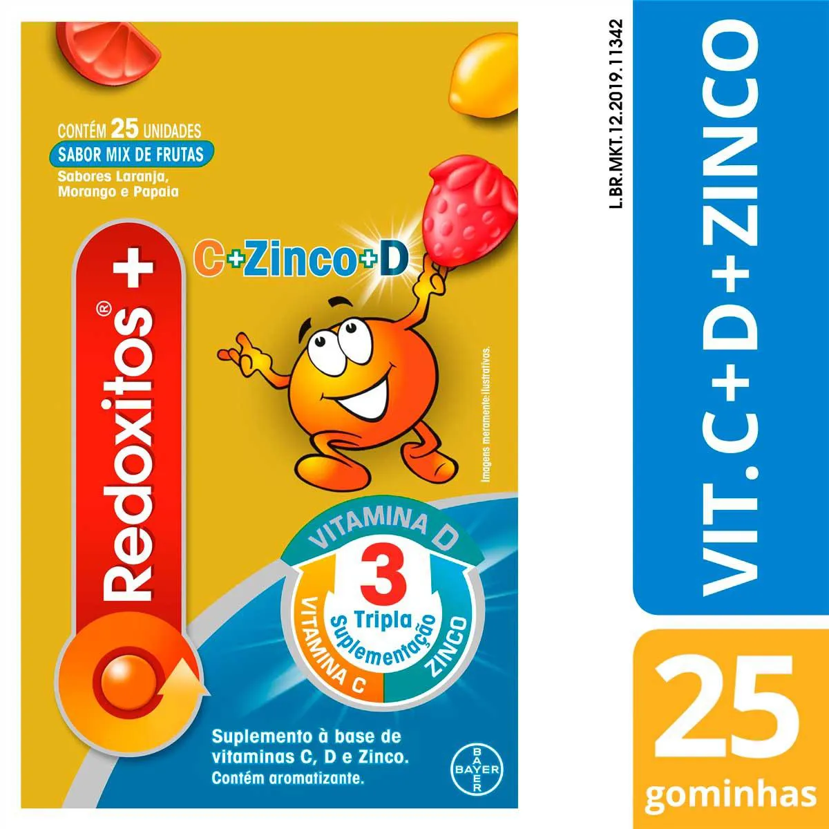 Vitamina C Redoxitos Mix de Frutas 25 gomas