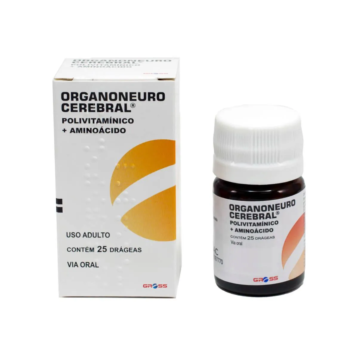 Polivitamínico Organoneuro Cerebral 25 drágeas