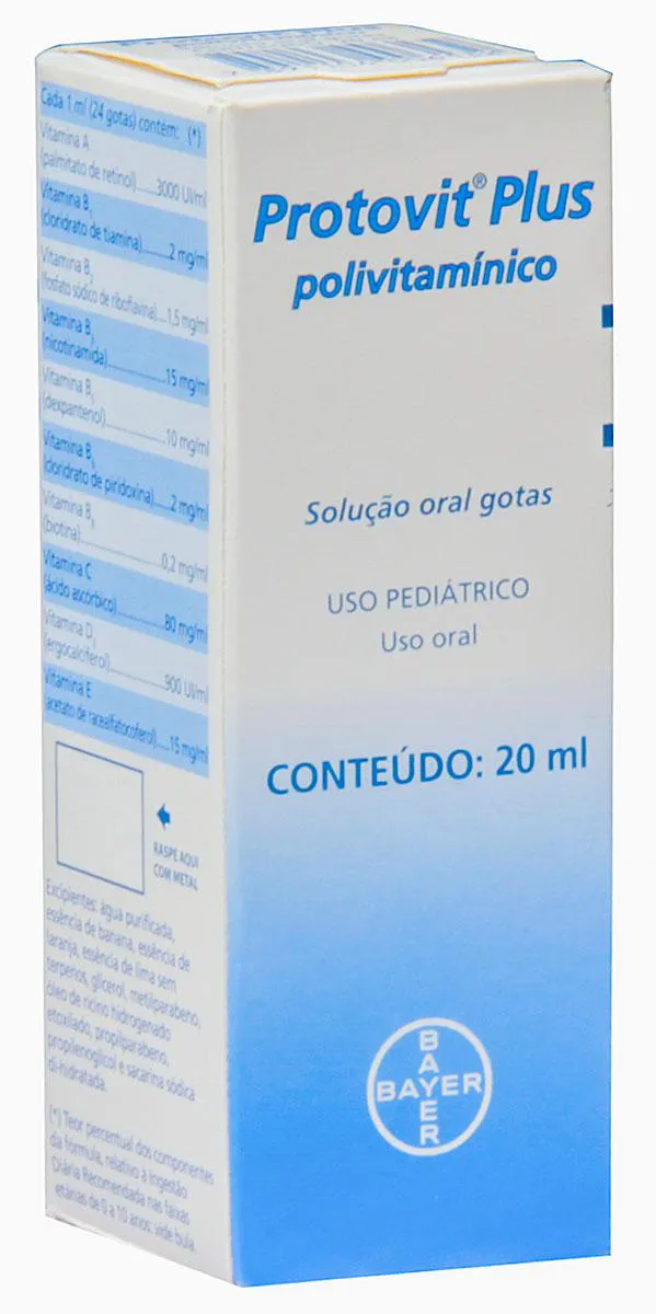 Polivitamínico Protovit Plus Gotas 20ml