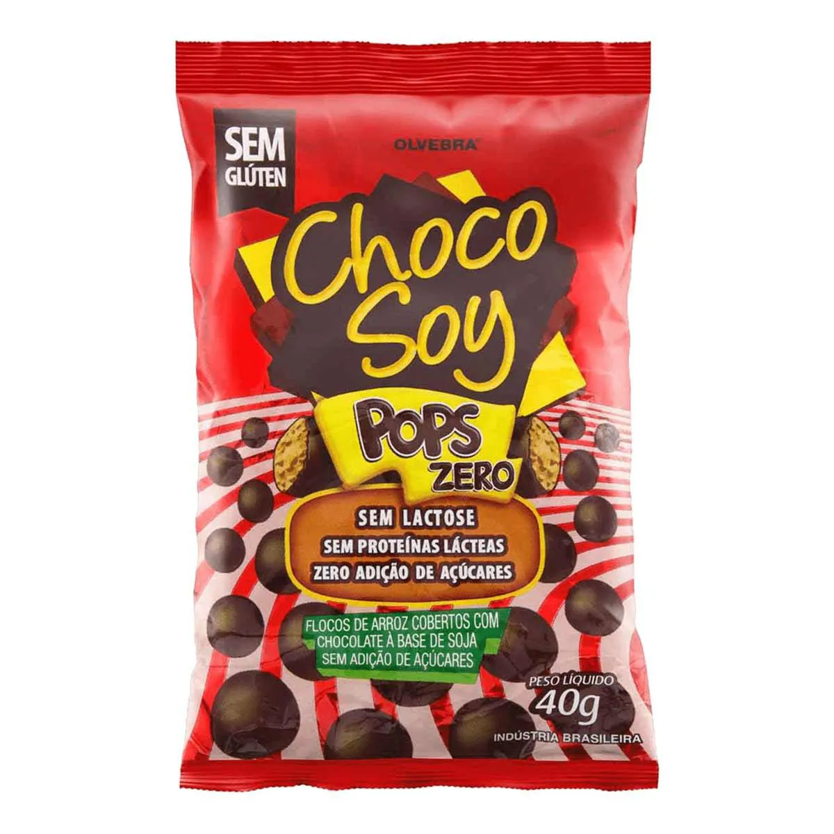 Flocos de Arroz Choco Soy Sem Glúten com 40g