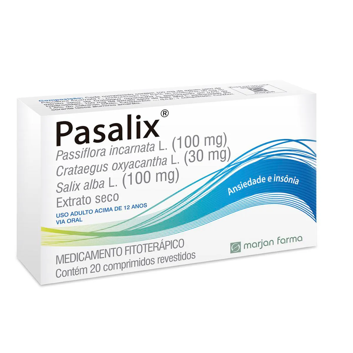 Pasalix com 20 comprimidos