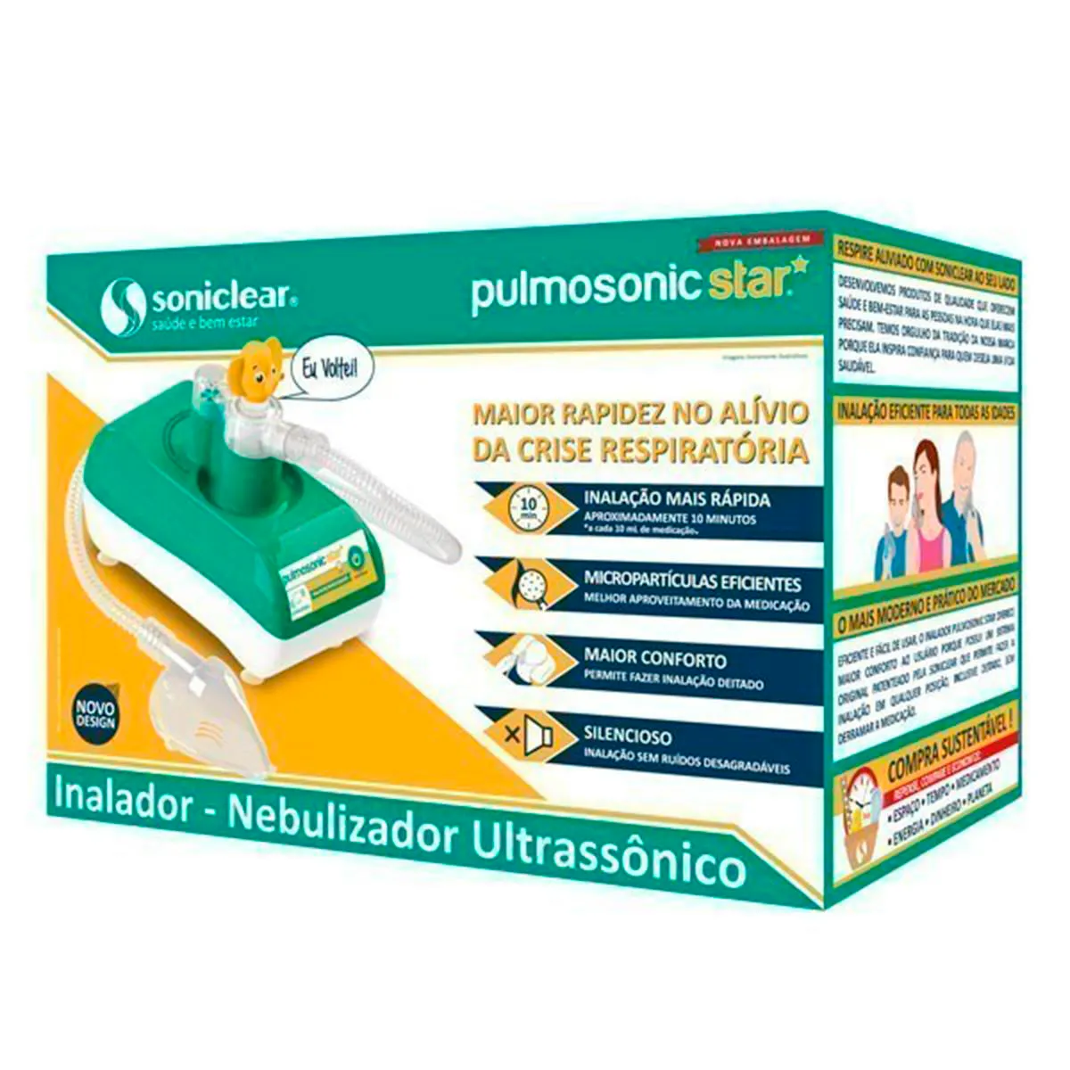 Sonic Inhalation Inalador Pulmosonic Star Soniclear - O que é e para que serve | Drogasil