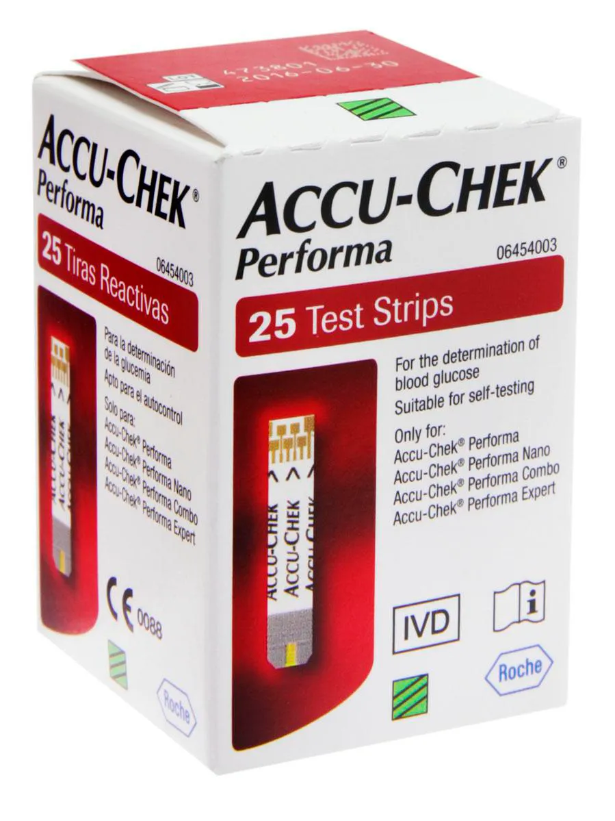 Tiras Accu-Chek Performa para Aferição