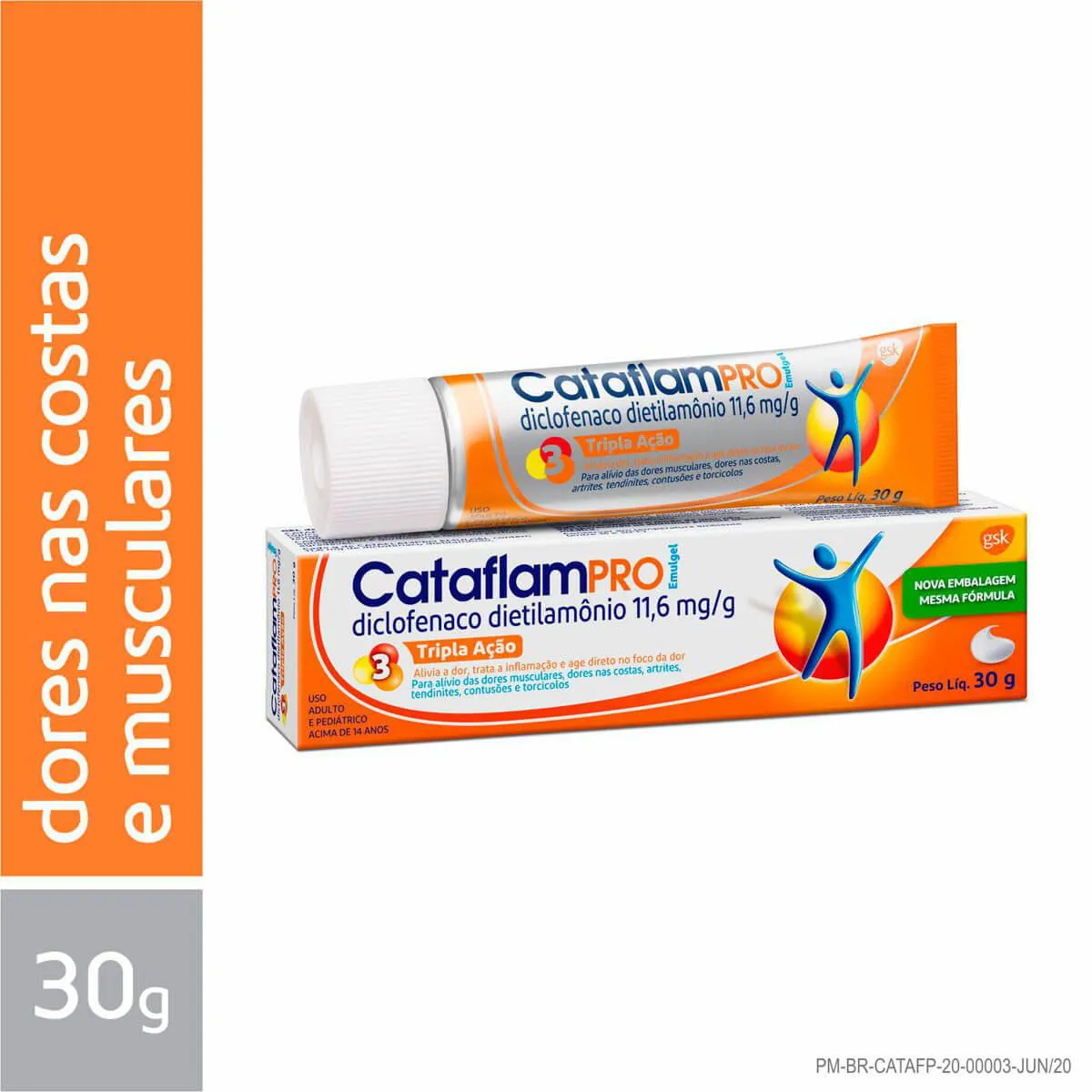 CataflamPro Tripla Ação Emulgel 11,6mg/g 30g