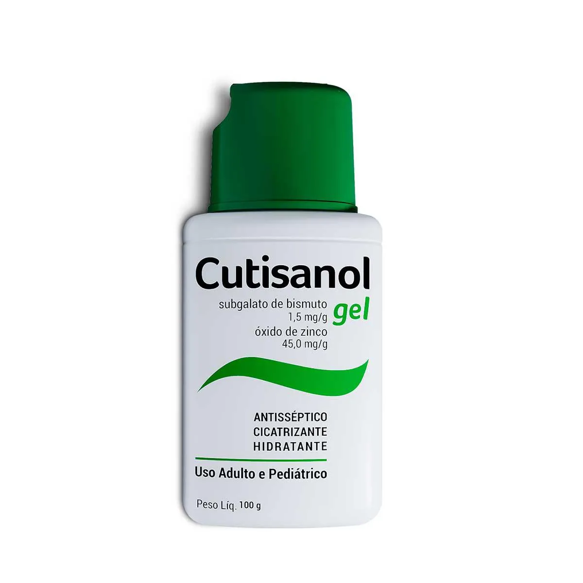 Cutisanol Subgalato de Bismuto 1,5mg/g + Óxido de Zinco 45mg/g Gel 100g