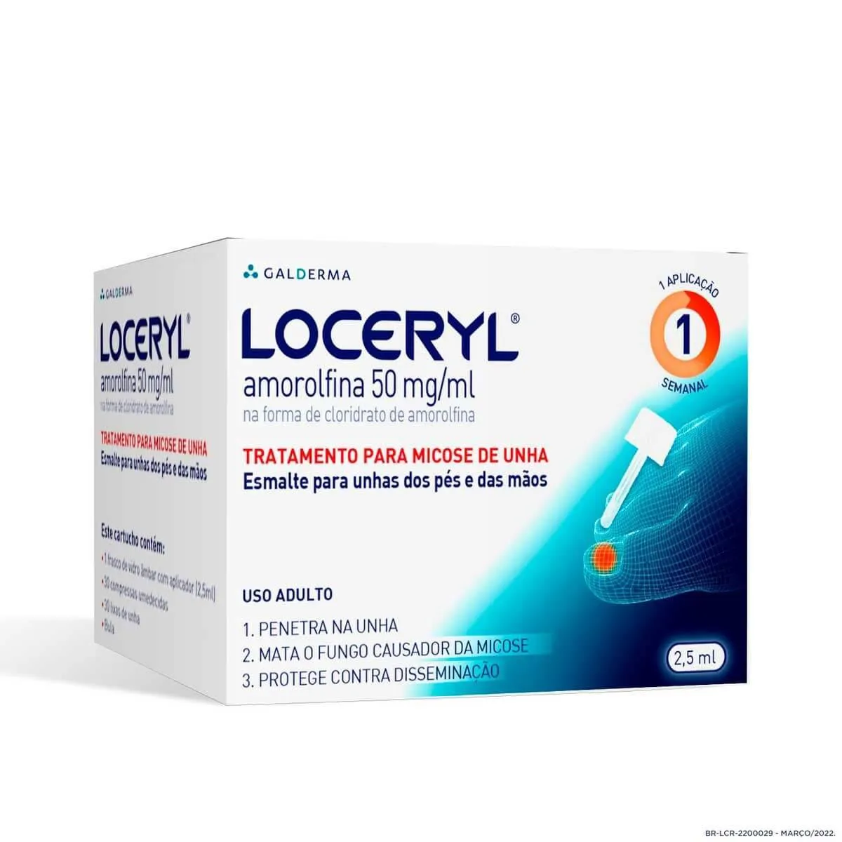 Loceryl Amorolfina 50mg/ml Esmalte para Tratamento de Micose de Unha ...