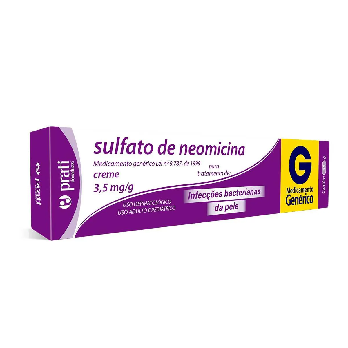 Sulfato de Neomicina 3,5mg/g Creme 20g Prati Donaduzzi | Droga Raia