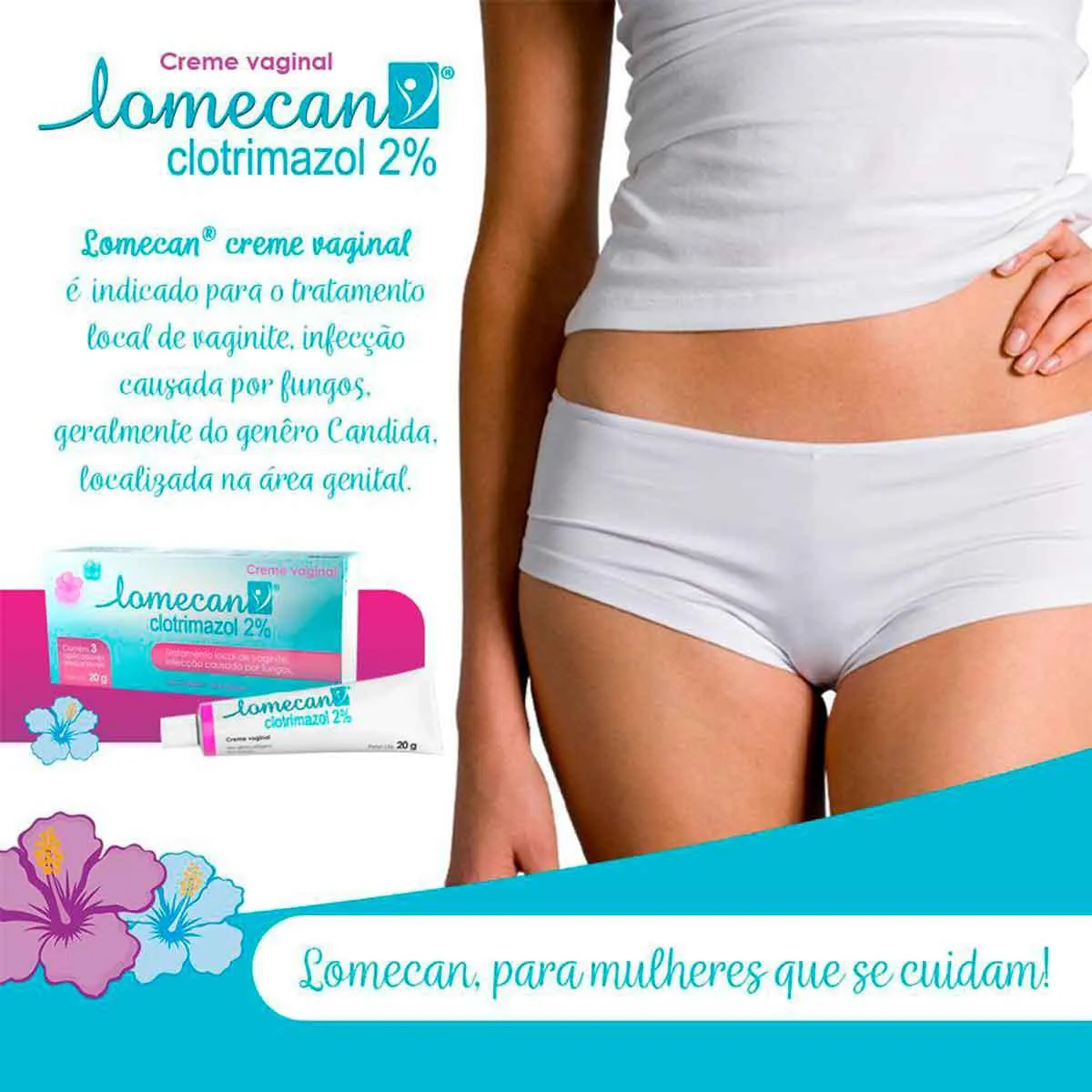 Lomecan Creme Vaginal + 3 aplicadores: preço e onde comprar | Droga Raia