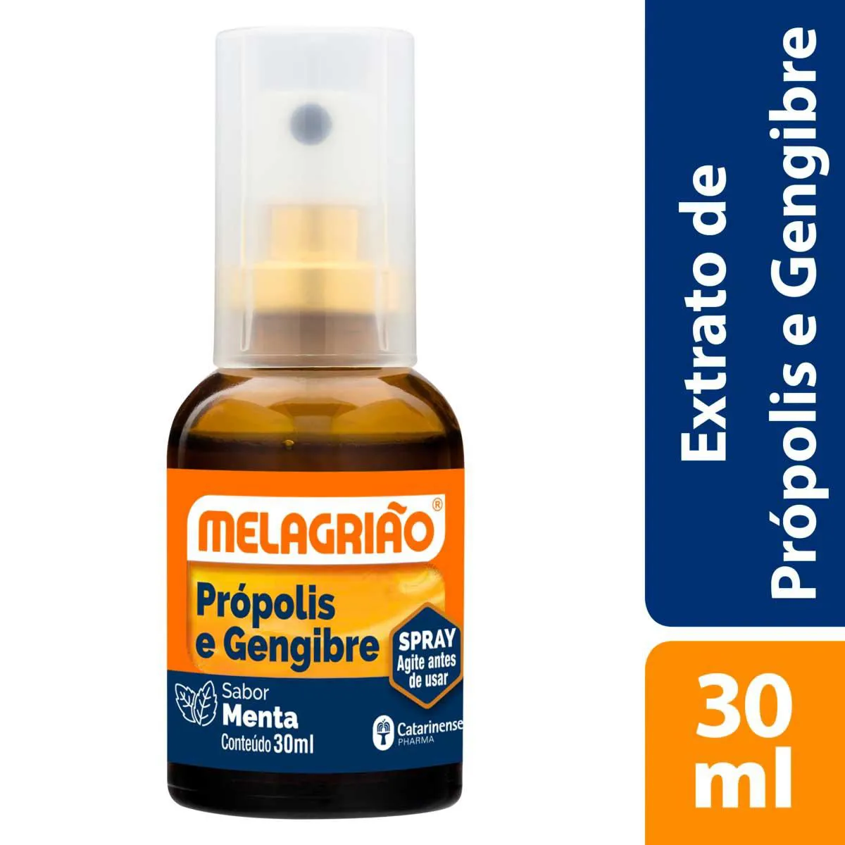 Spray para Garganta Própolis e Gengibre Melagrião Sabor Menta 30ml