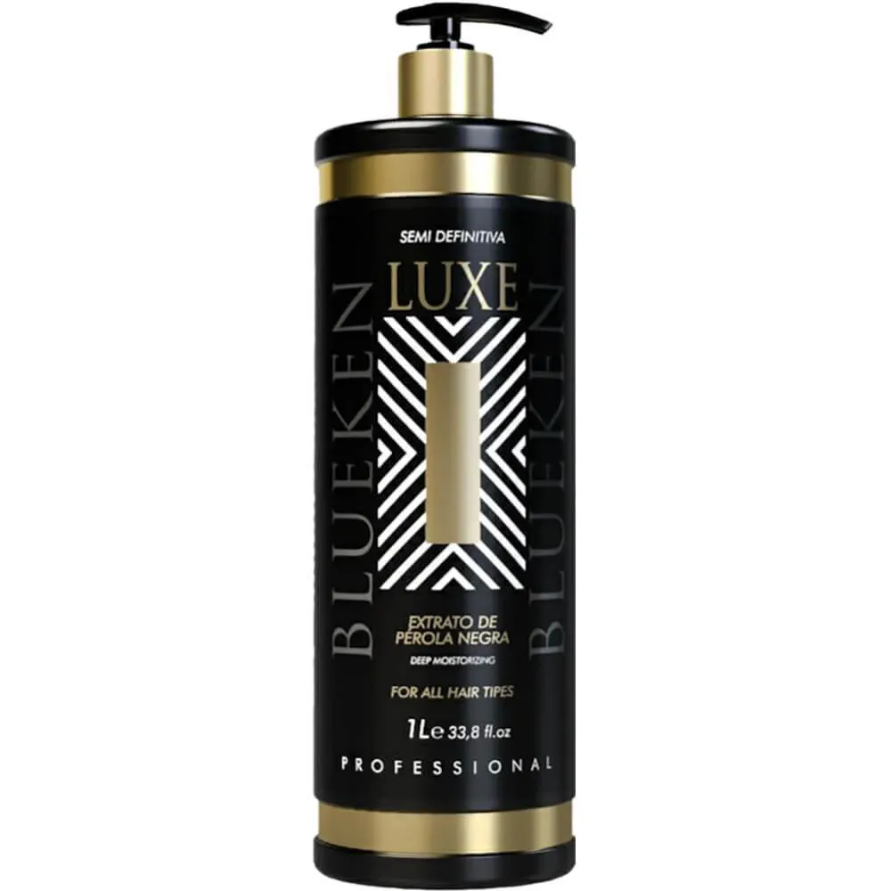 BLUEKEN LUXE - ESCOVA SEMI DEFINITIVA EXTRATO DE PéROLA NEGRA 1L