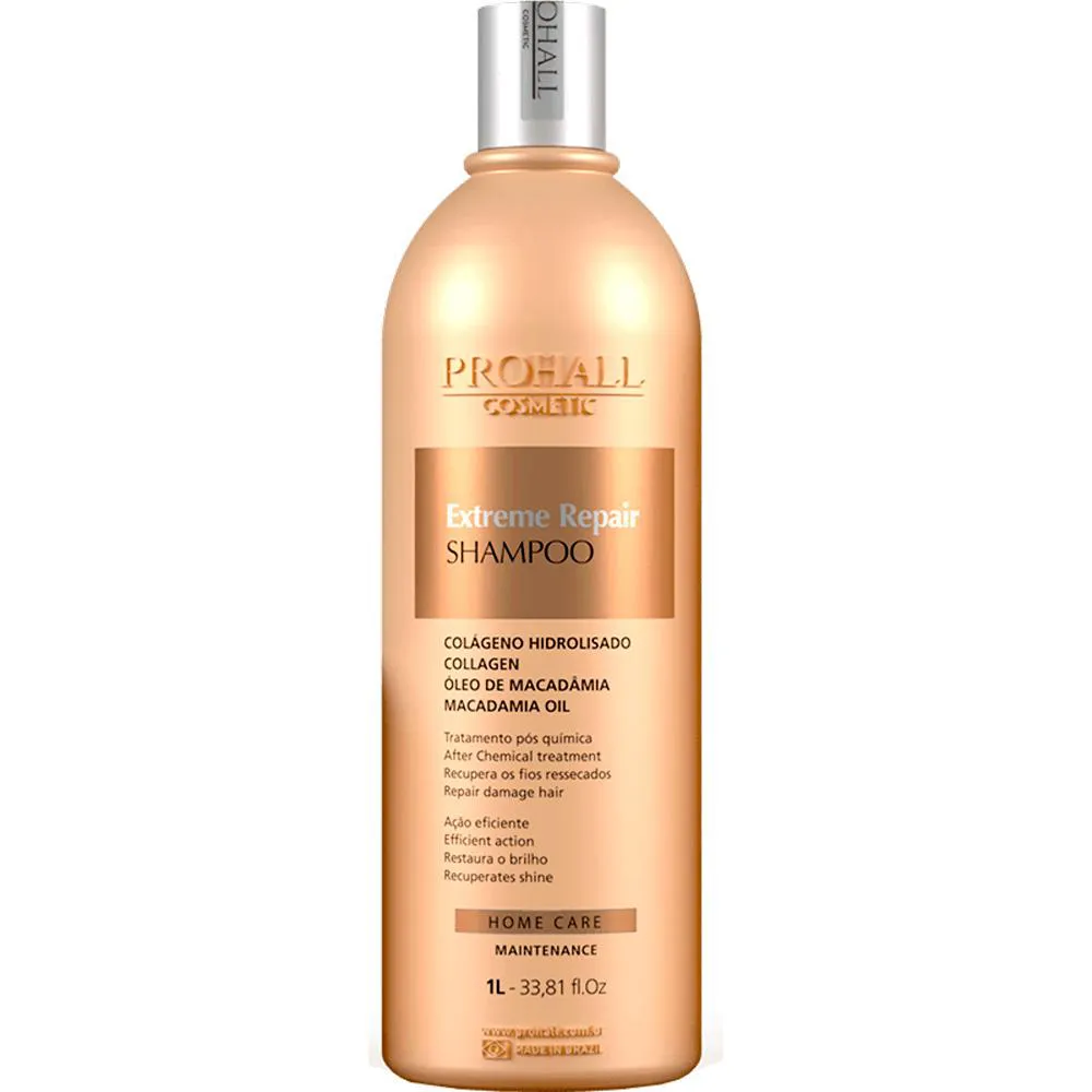 Shampoo Prohall Extreme Repair Hidratação Profunda 1L