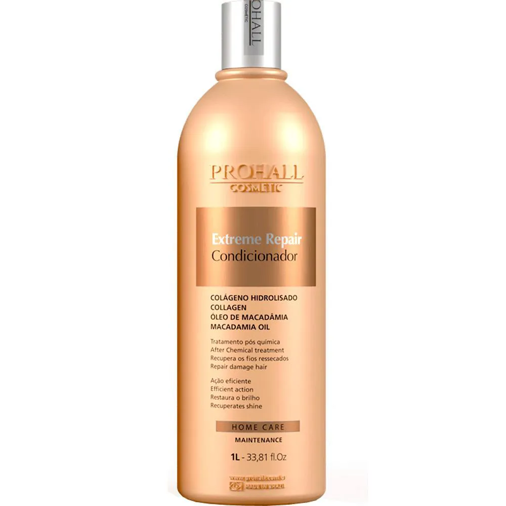 PROHALL EXTREME REPAIR - CONDICIONADOR TRATAMENTO MACADâMIA 1L