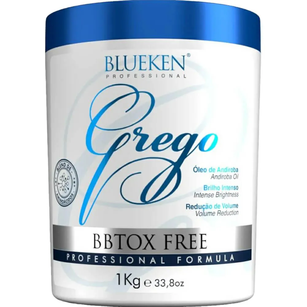 BLUEKEN GREGO - BTOX FREE SEM FORMOL ÓLEO DE ANDIROBA 1KG