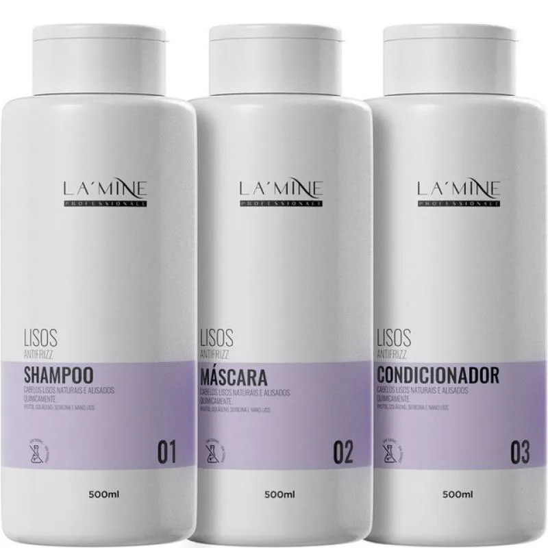 LA'MINE LISOS - KIT ANTIFRIZZ TRIO (3 PRODUTOS)
