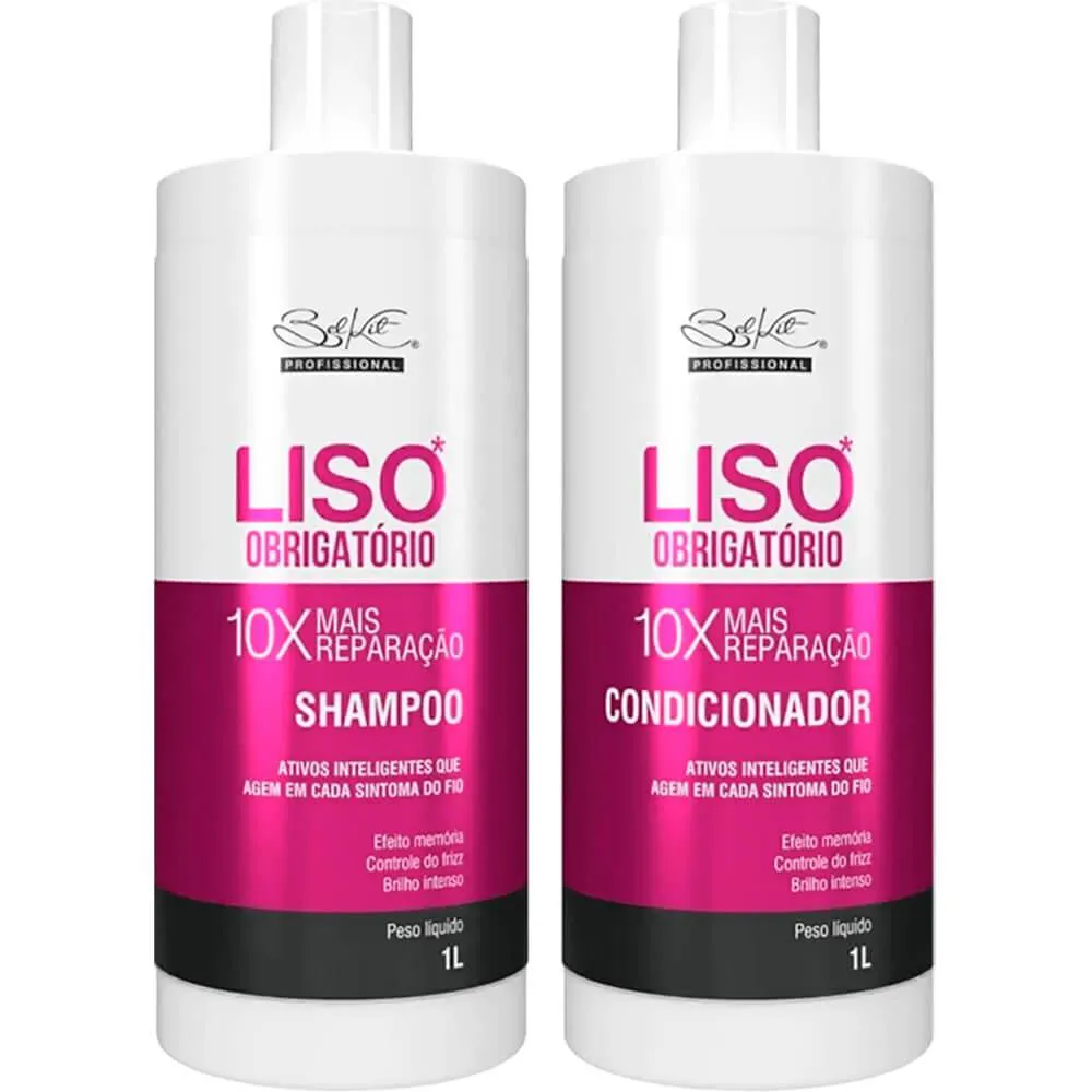 BELKIT LISO OBRIGATóRIO - KIT REPARAçãO E CONTROLE DO FRIZZ SALãO (2 PRODUTOS)