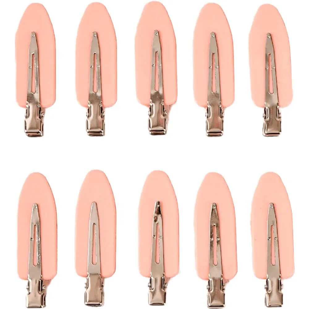 NOBRAND - KIT GRAMPOS DE CABELO RETO SEM DOBRA ROSA (10 PEçAS)