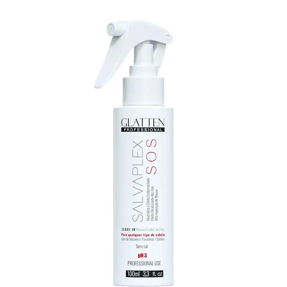 GLATTEN SALVAPLEX - LEAVE-IN SOS RECONSTRUTOR DE FIOS PROTEçãO TéRMICA 100ML