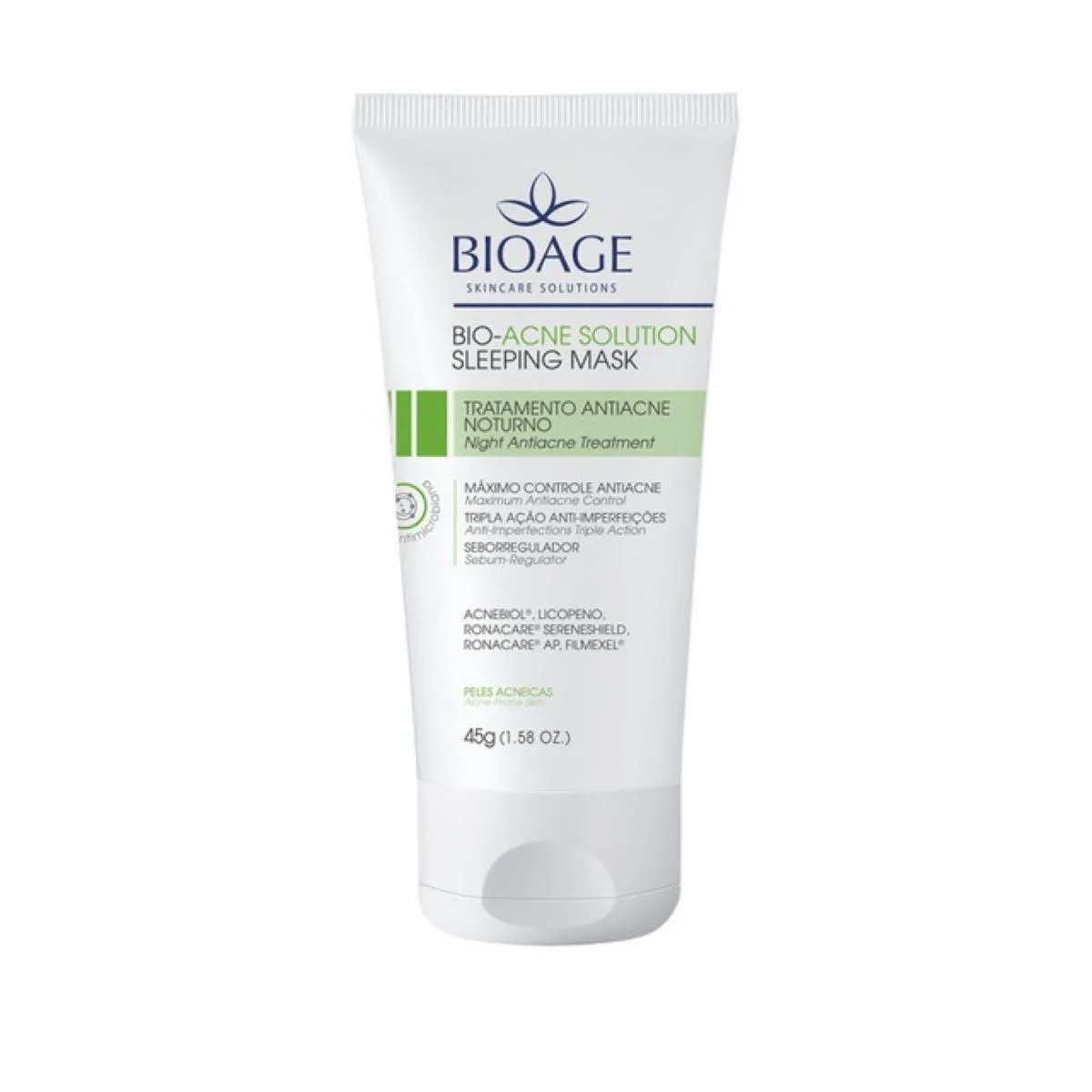 BIO ACNE SOLUTION TRATAMENTO ANTIACNE NOTURNO BIOAGE