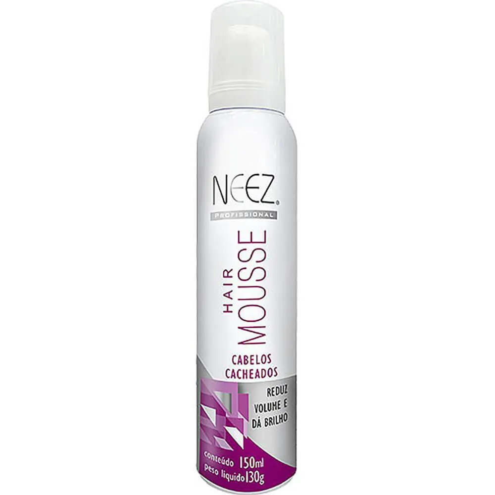 NEEZ HAIR MOUSSE - SPRAY CABELOS CACHEADOS BRILHO E REDUçãO DE VOLUME 150ML