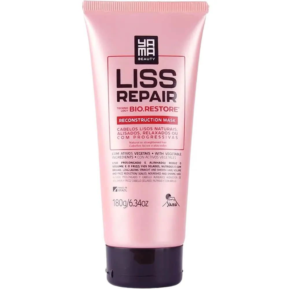 YAMá LISS REPAIR - MáSCARA RECONSTRUTORA ANTIVOLUME ANTIFRIZZ 180G