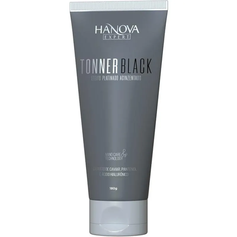HANOVA EXPERT TONNER BLACK - MáSCARA MATIZADORA EFEITO PLATINADO ACINZENTADO 180G