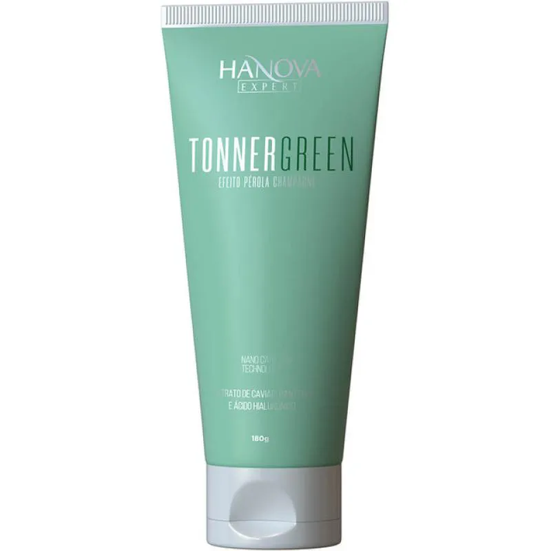 HANOVA EXPERT TONNER GREEN - MáSCARA MATIZADORA EFEITO PéROLA CHAMPAGNE 180G