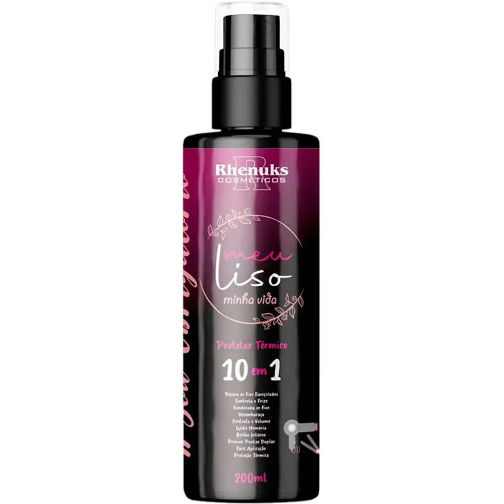 RHENUKS MEU LISO MINHA VIDA - SPRAY PROTETOR TéRMICO 10 EM 1 MULTIFUNCIONAL 200ML
