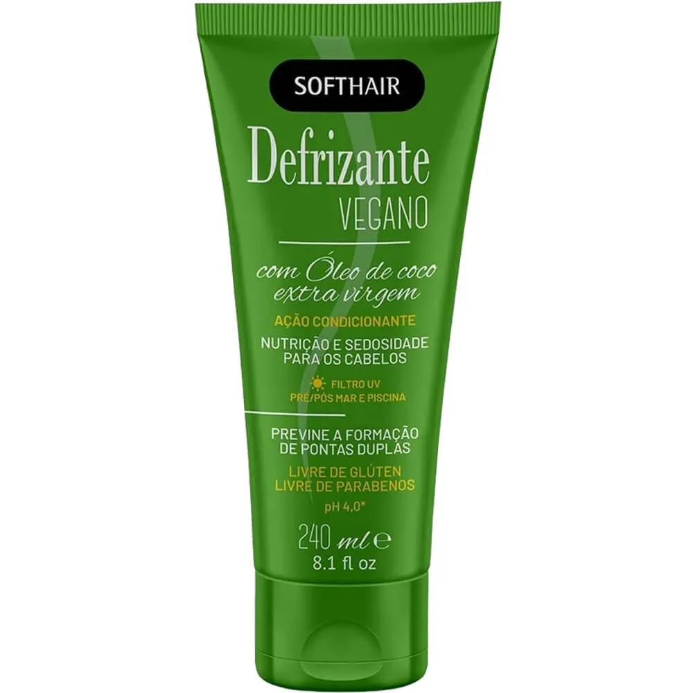 SOFT HAIR - DEFRIZANTE VEGANO NUTRIçãO E SEDOSIDADE 240ML