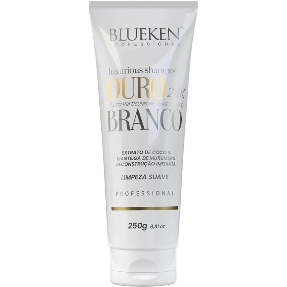 Shampoo Blueken Luxurious Ouro Branco 24k 250ml