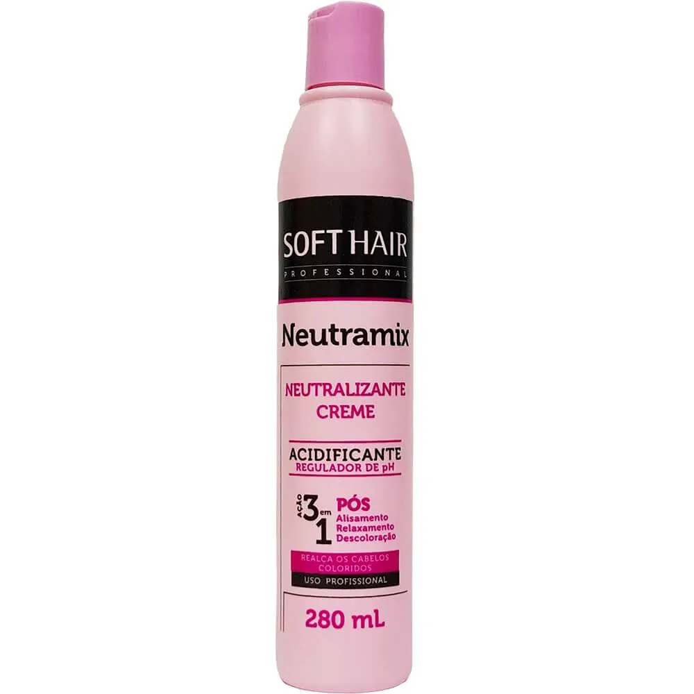 SOFT HAIR NEUTRAMIX - CREME NEUTRALIZANTE ACIDIFICANTE REGULADOR DE PH 280ML