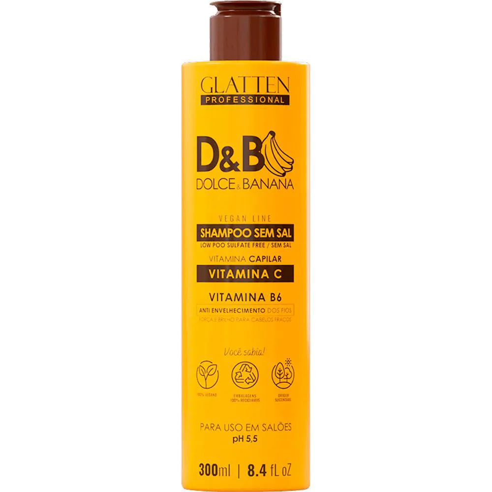 Glatten D&B Dolce Banana - Shampoo Vitamina Capilar 300ml