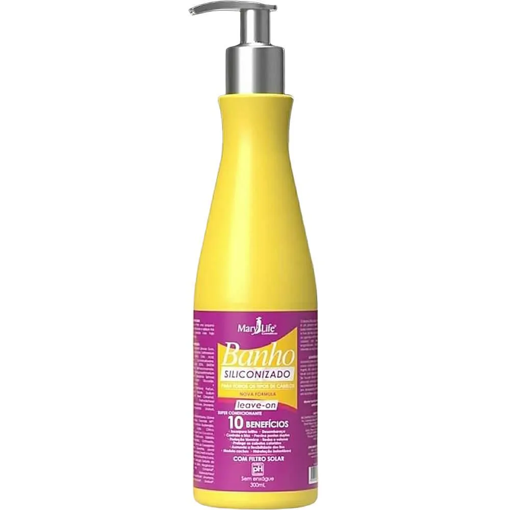 MARY LIFE BANHO SILICONIZADO - LEAVE-ON MULTIFUNCIONAL 10 BENEFíCIOS 300ML