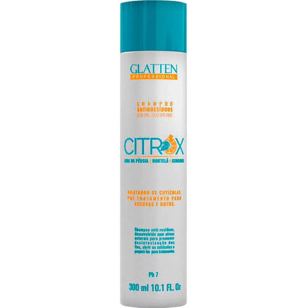 Shampoo Glatten Citrox Antirresíduos 300ml